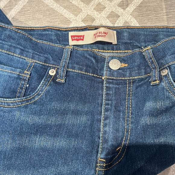 Levis 511 Slim women Jeans size regular 16 W28 L30 dark blue 16 fits XL - Picture 4 of 11
